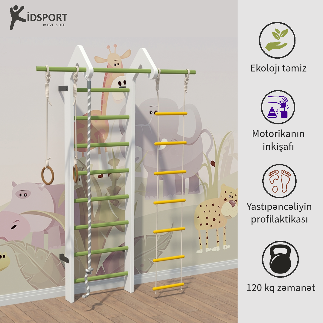 Wooden Swedish Ladder İD 129.07